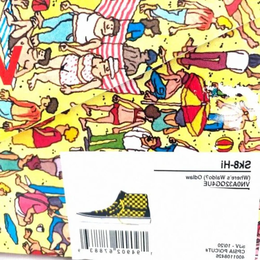 💖MEGA SALE💖VANS x Where's Waldo Sk8-Hi Checker VN0A32QG4UE Men's High Suede - Picture 9 of 9